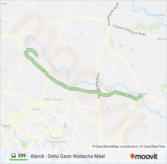 309 Bus Line Map