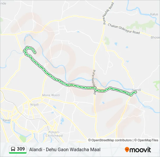 309 Bus Line Map
