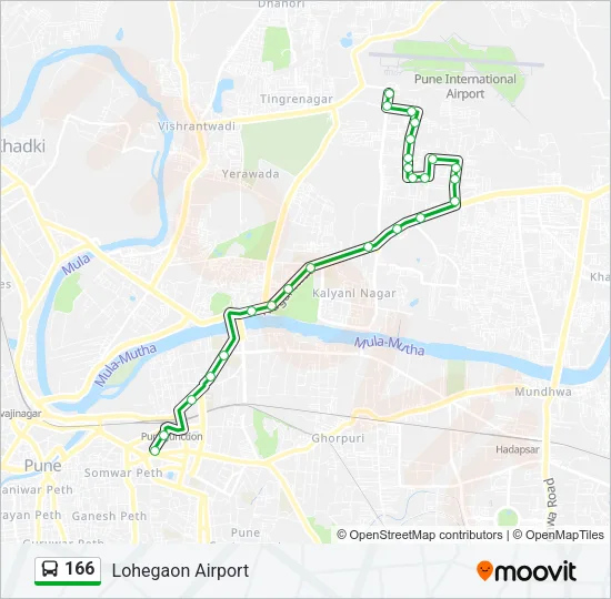 166 Bus Line Map