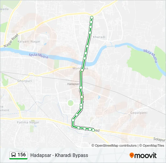 156 Bus Line Map