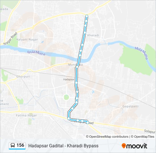 156 Route Schedules, Stops & Maps Hadapsar Gadital (Updated)
