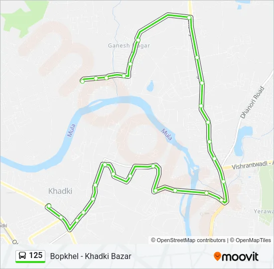 125 Bus Line Map