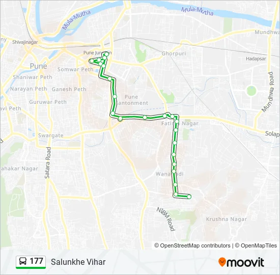 177 Bus Line Map