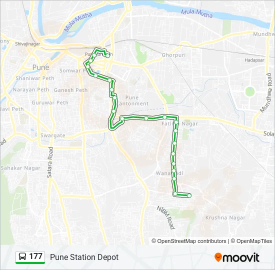 177 Bus Line Map