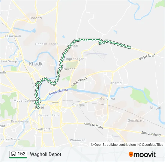 152 Bus Line Map
