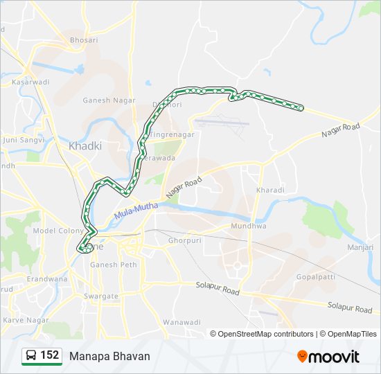 152 Bus Line Map