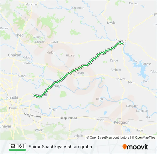 161 Bus Line Map