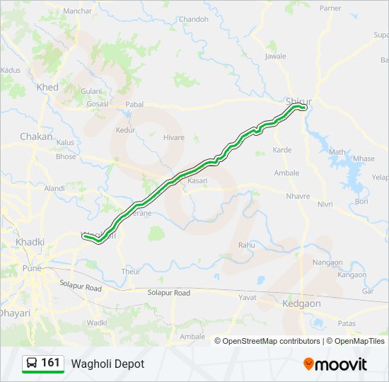 161 Bus Line Map