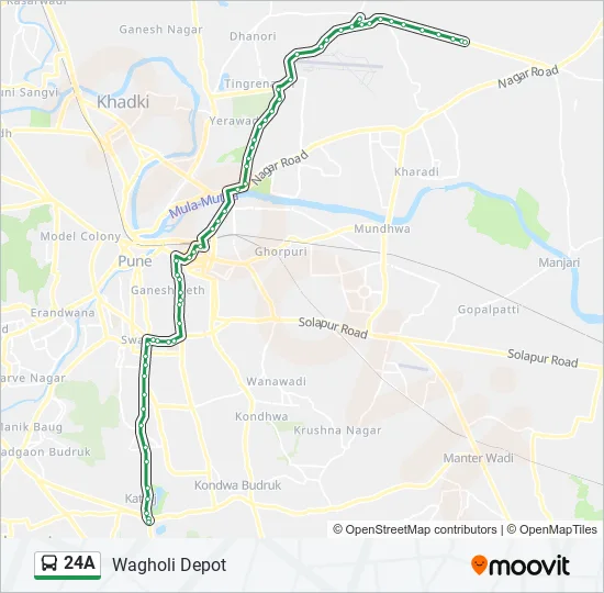24A Bus Line Map