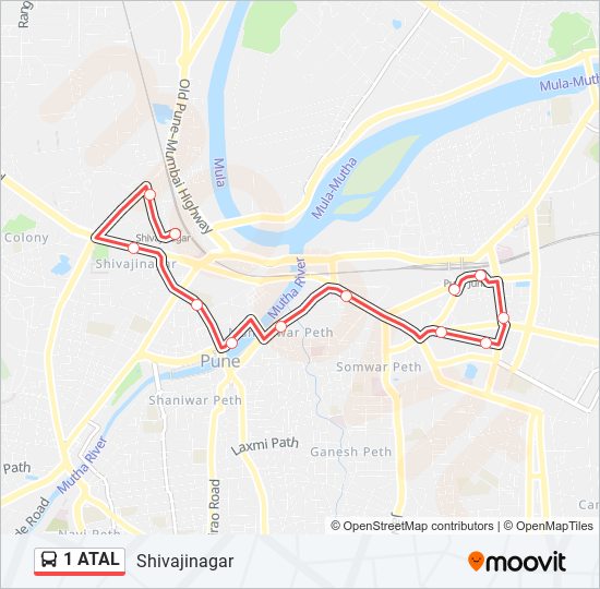 1 ATAL bus Line Map