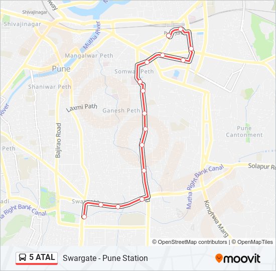 5 ATAL Bus Line Map