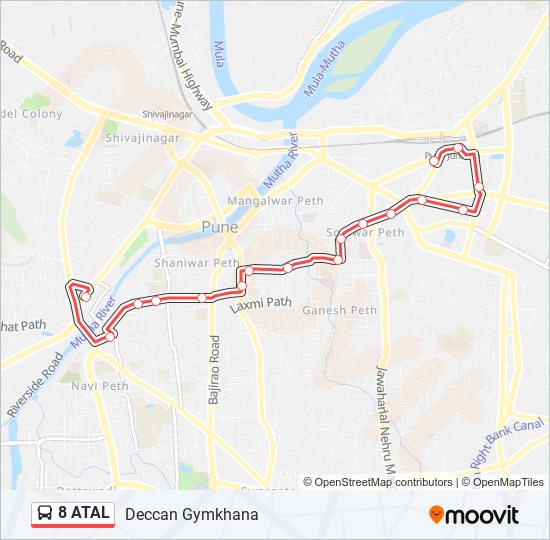 8 ATAL bus Line Map