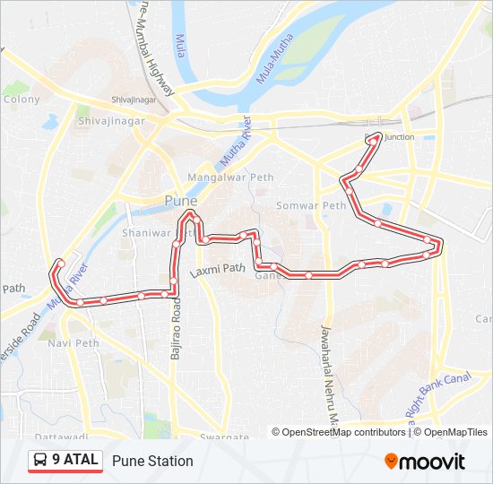 9 ATAL bus Line Map