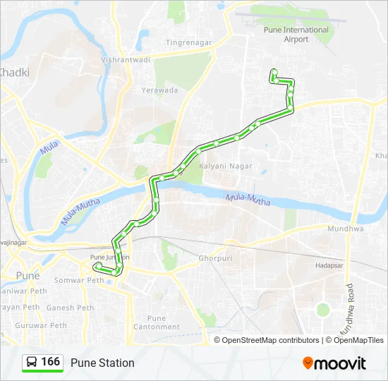 166 Bus Line Map