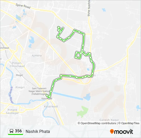 356 Bus Line Map
