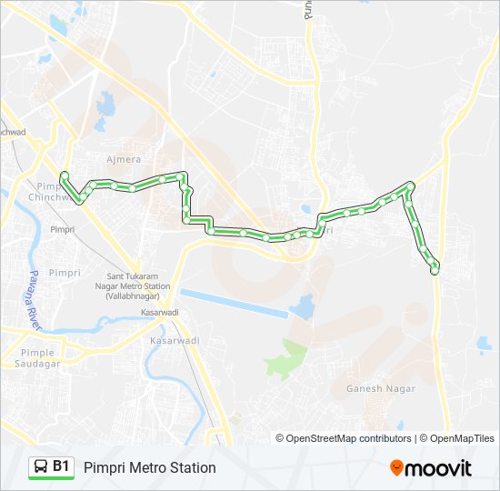 B1 Bus Line Map