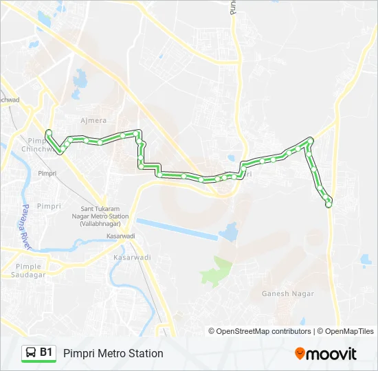 B1 Bus Line Map