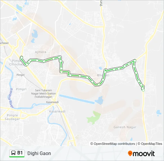 B1 Bus Line Map