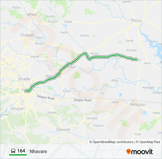 164 Bus Line Map
