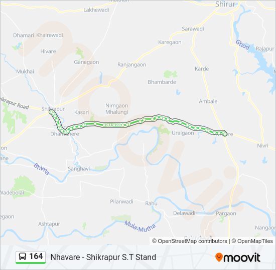 164 Bus Line Map