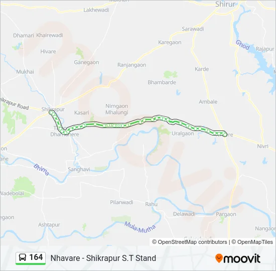164 Bus Line Map
