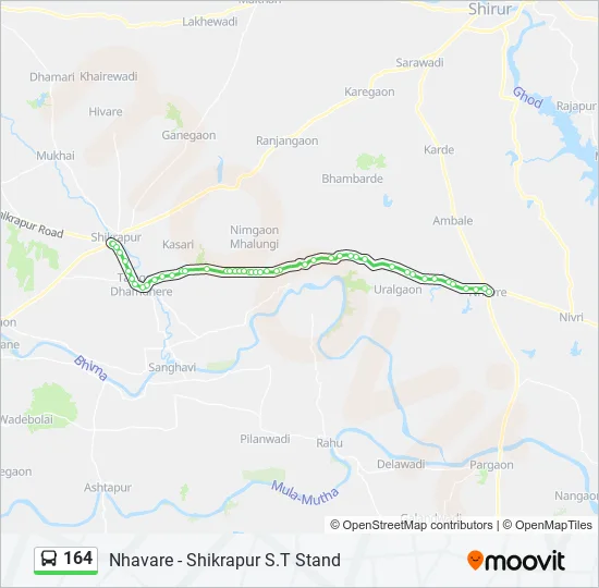 164 Bus Line Map