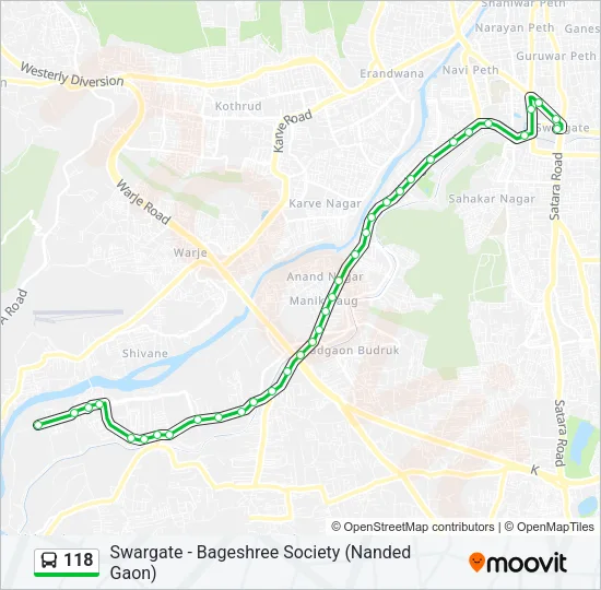 118 Bus Line Map