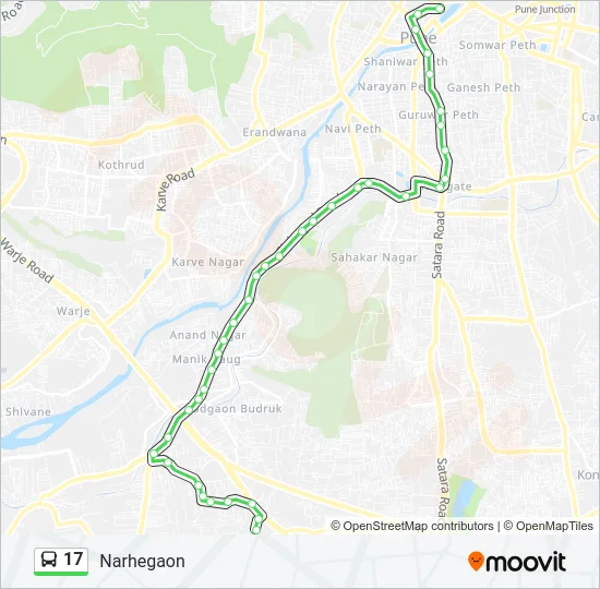 17 Bus Line Map