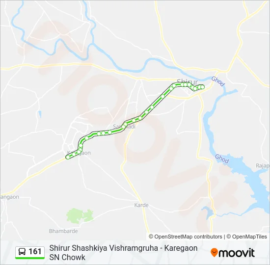 161 Bus Line Map
