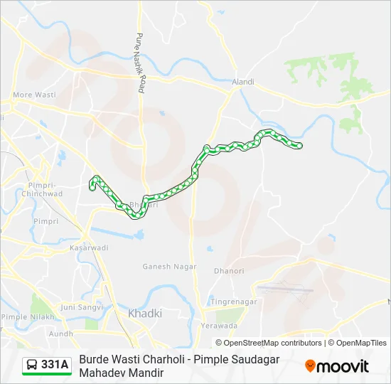 331A Bus Line Map
