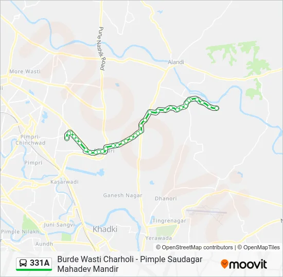 331A Bus Line Map
