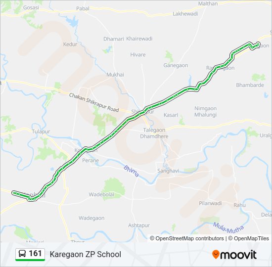 161 Bus Line Map