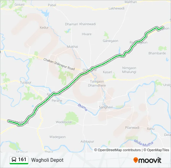 161 Bus Line Map