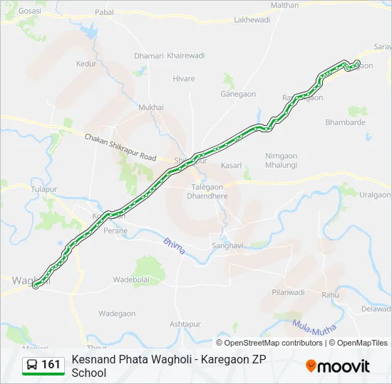 161 Bus Line Map