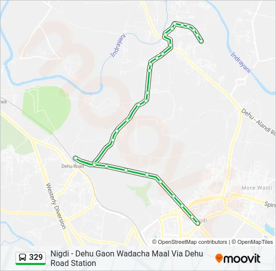 329 Bus Line Map