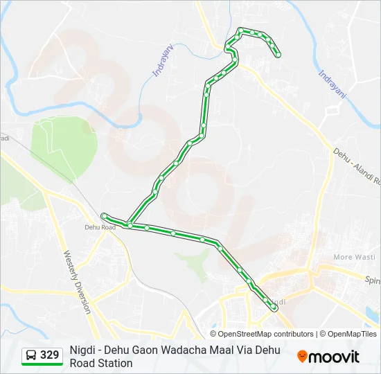 329 Bus Line Map
