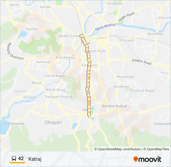 42 Bus Line Map