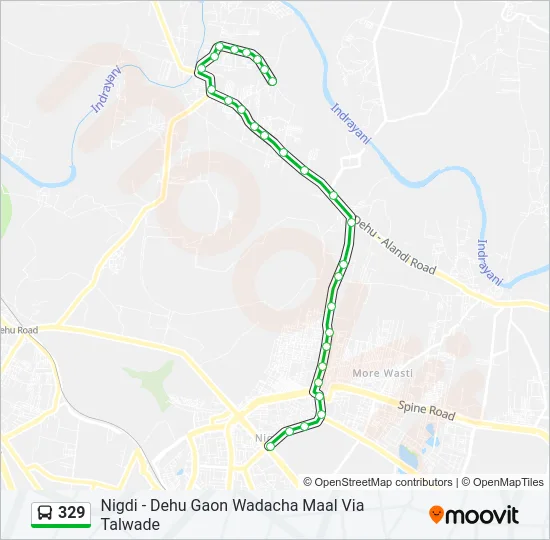329 Bus Line Map