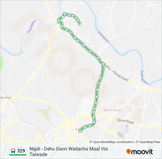 329 Bus Line Map