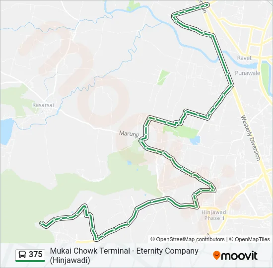 375 Bus Line Map