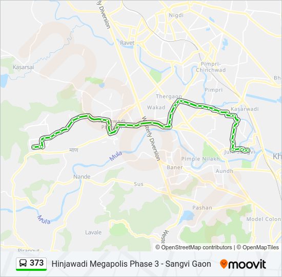 373 bus Line Map