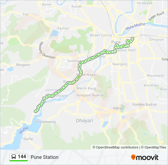 144 Bus Line Map
