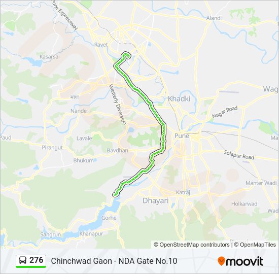 276 Bus Line Map