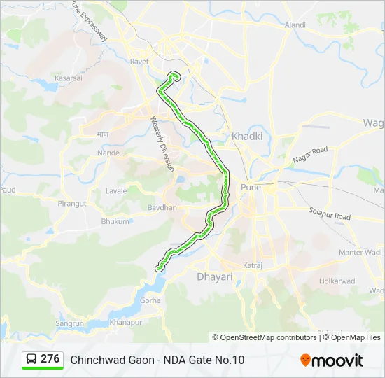 276 Bus Line Map