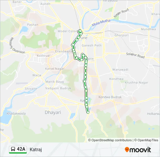 42A Bus Line Map