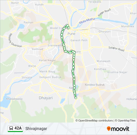 42A Bus Line Map