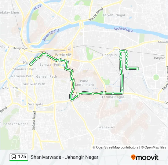 175 Bus Line Map