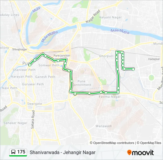 175 Bus Line Map