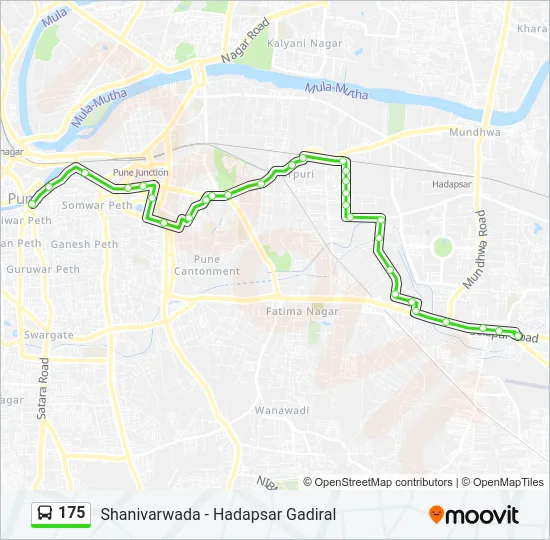 175 Bus Line Map