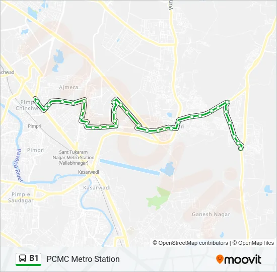 B1 Bus Line Map